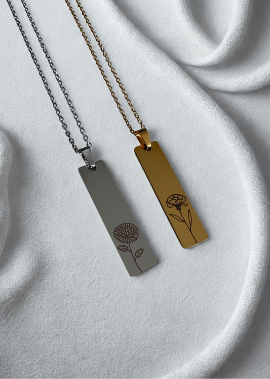 The birth flower necklace